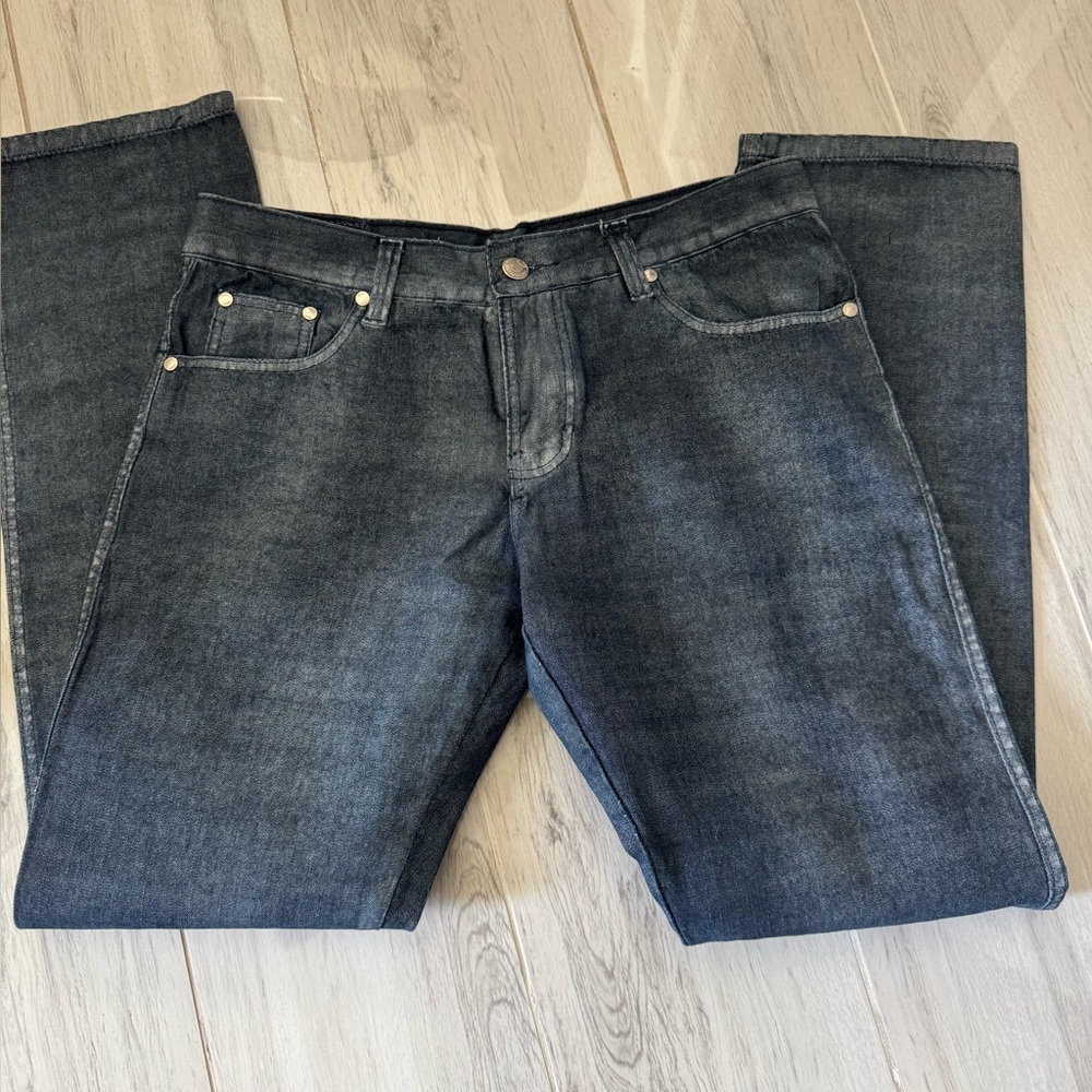 DRC Classic Men's Blue Gray Straight-Leg Jeans!